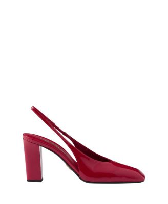  Women's Patent Leather Slingback Pumps