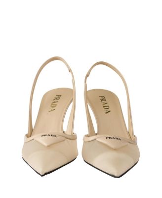  Women's Mesh Fabric Slingback Pumps