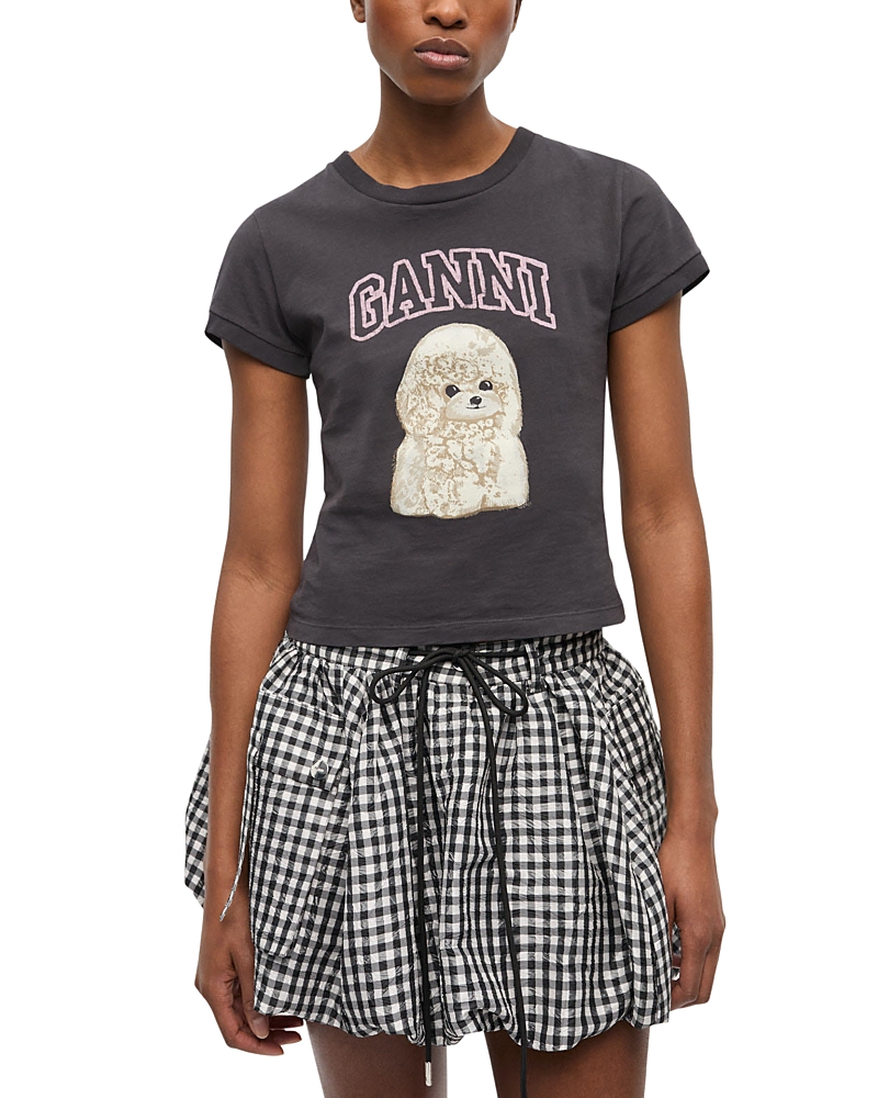 Shop Ganni Logo Graphic Tee