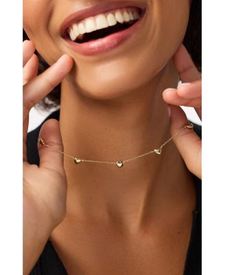 Lev Mini Station Heart Necklace