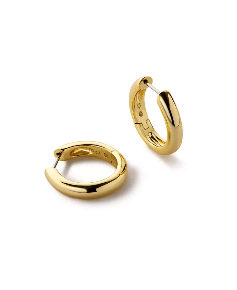 Ana Luisa Giulia Medium Gold Hoop Earrings