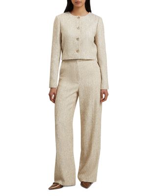 Vulpat Boucle Wide Leg Pants