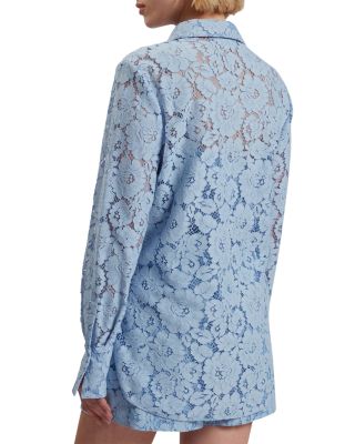 Ted Baker Gennoa Longline Lace Shirt | Bloomingdale's Women