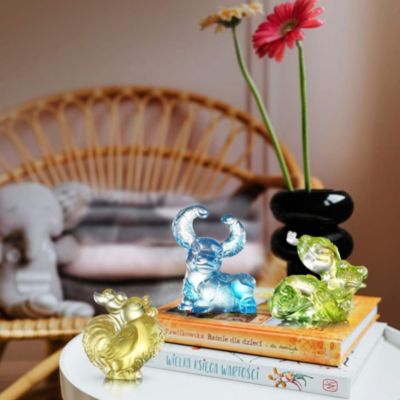 Ruyi&#39;s Twelve Blessings - Clever Little Snake Zodiac Crystal Figurine
