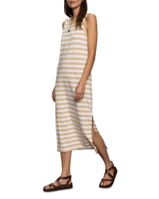 Contrast Trim Maxi Dress