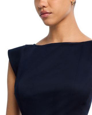 Multi Seam Sateen Mini Dress