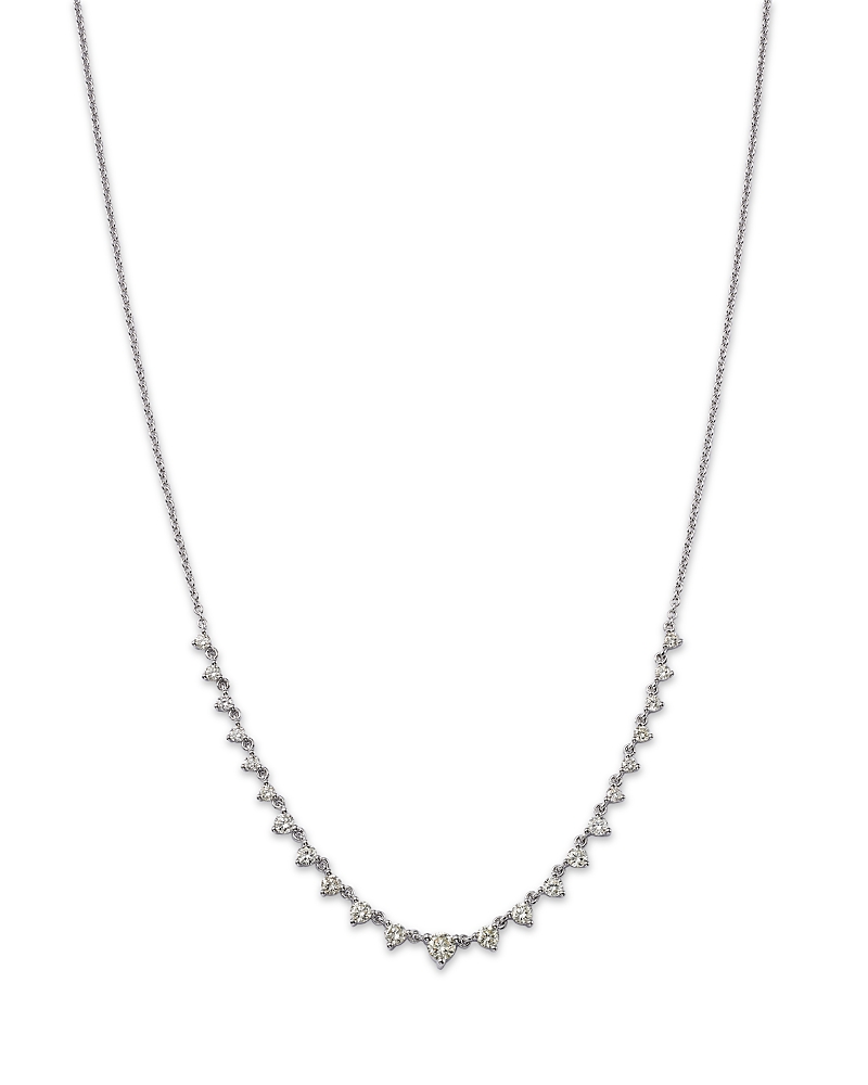 Bloomingdale's Fine Collection Diamond Collar Necklace In 14k White Gold, 1.0 Ct. T. W.