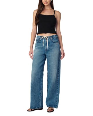 The Ryan High Rise Drawcord Jeans in Impact