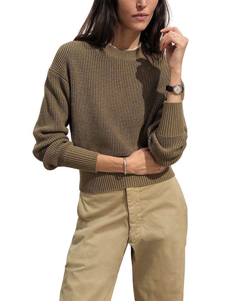 BUCK MASON SEAFARER SHRUNKEN CREWNECK SWEATER