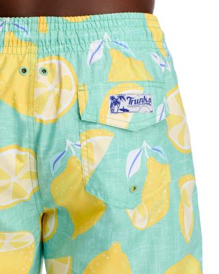 Sano Lemon Print  6.5" Swim Trunks