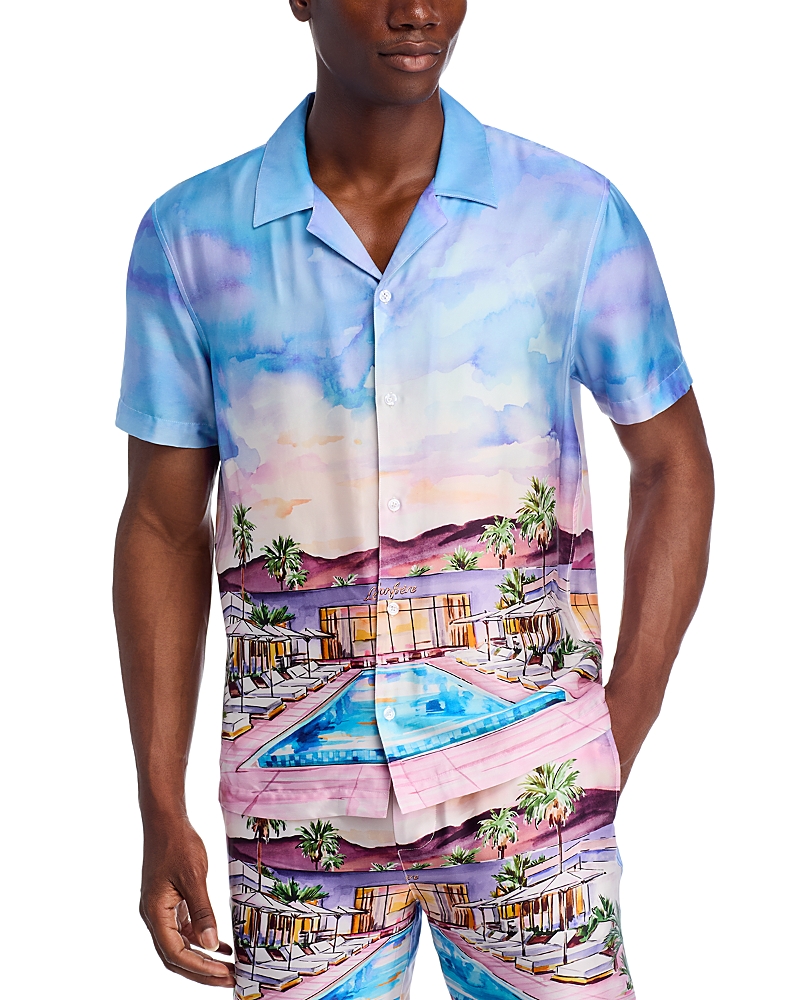 Monfrere Le Club Bond Slim Fit Camp Shirt