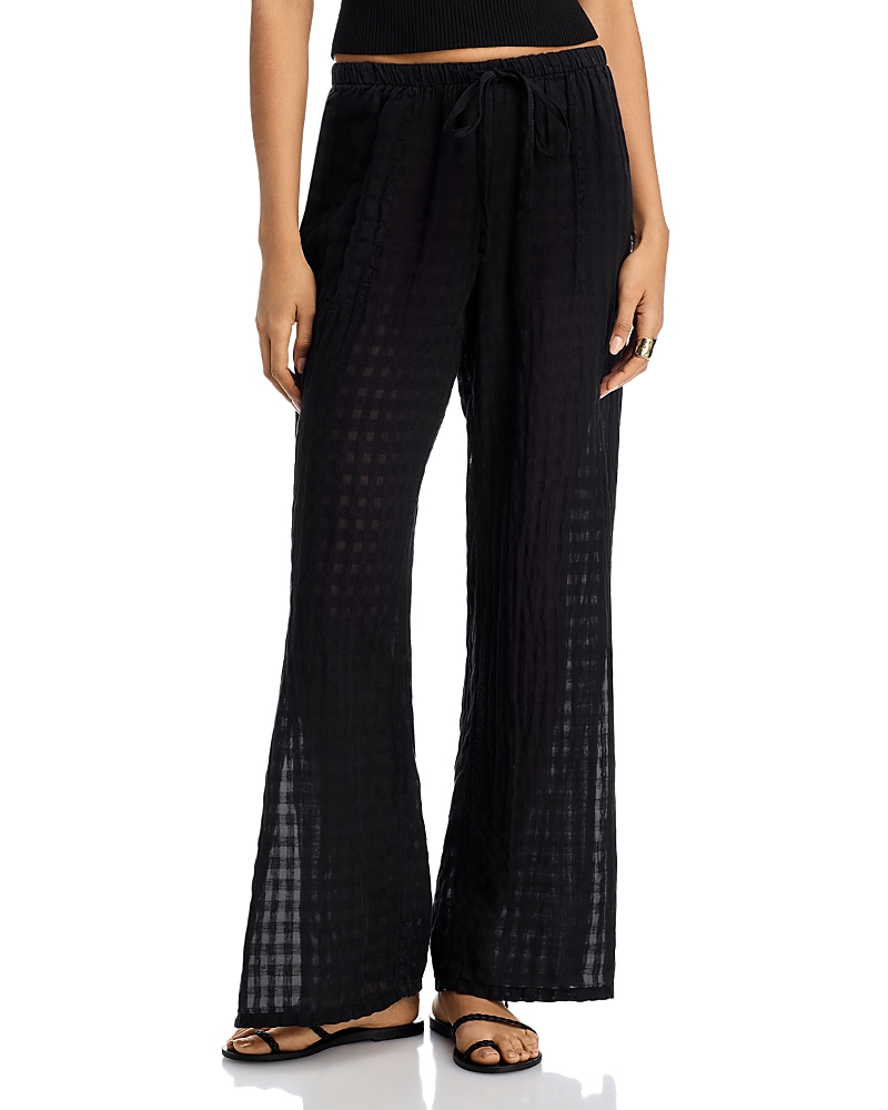 Shop Bella Dahl Linen Blend Side Slit Pants