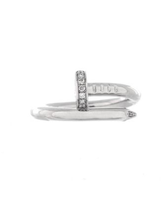 Pre-Owned Cartier - Juste un Clou Ring 18K White Gold with Diamonds