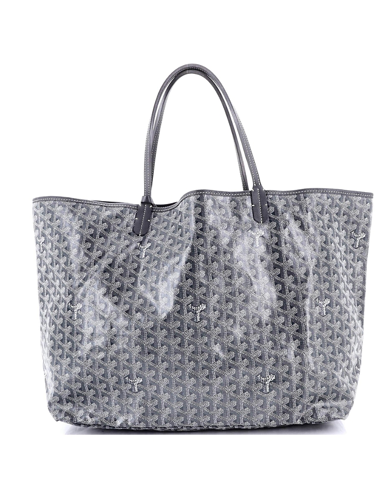 Pre-owned Pre-owned Goyard Goyard Gm Saint Louis Tote Coated Canvas In Gray