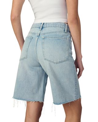 The Ryan High Rise Bermuda Jean Shorts in Gentle