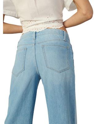 The Lou Lou Low Rise Wide Leg Jeans in Delightful