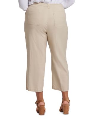 Wide Leg Cargo Capri Pants