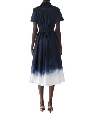 Brushed Canvas Printed Dress