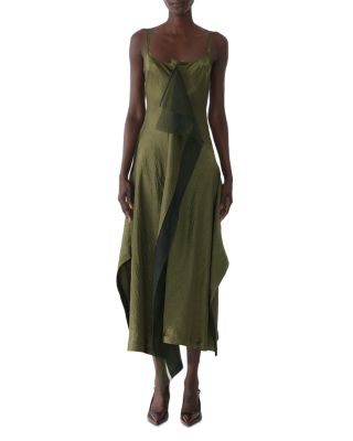 Jason Wu Collection - Crinkled Satin Slip Dress