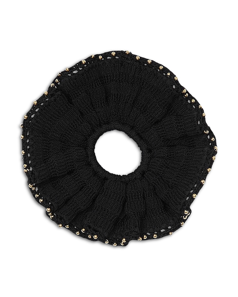 Sandro Beaded Crochet Scrunchie