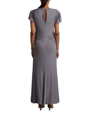 Helia Ruched Sleeved Jersey Dress
