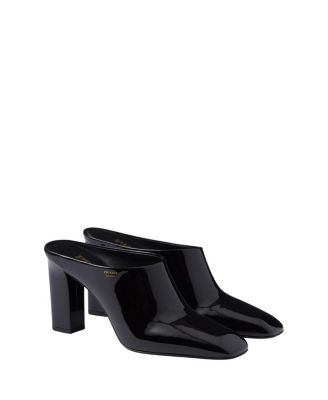 Prada - Patent Leather Mules
