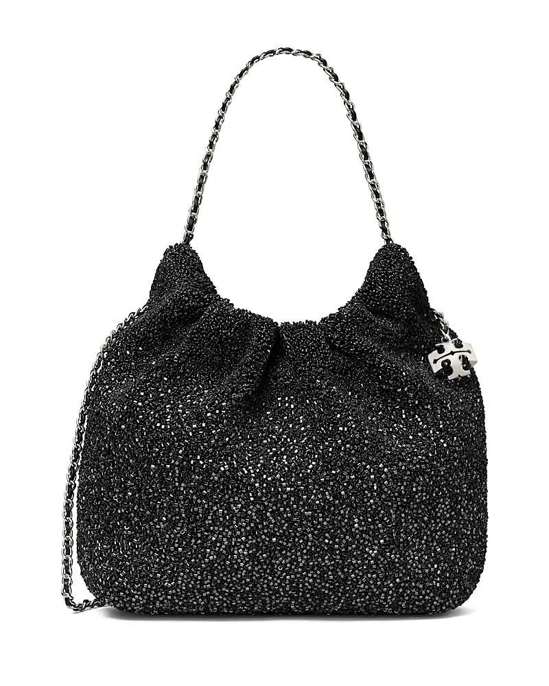 Tory Burch X Bonbon Fleming Embellished Mini Hobo Bag
