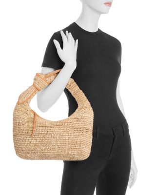 Josie Raffia Knot Shoulder Bag