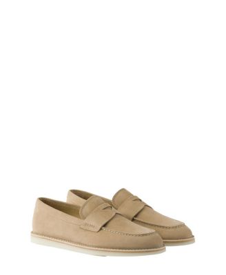 Men's Bleached Suede Loafers