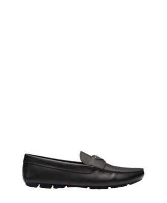 Men's Saffiano Leather Driver Loafers
