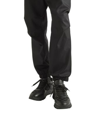Men's Leather and Re-Nylon High-Top Sneakers