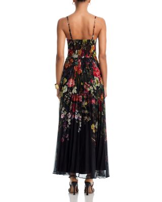 Pleated Floral Guest of Dress - Exclusive