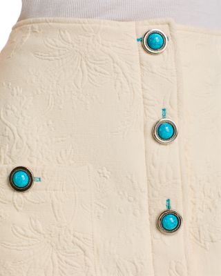 Truman Floral Jacquard Mini Skirt