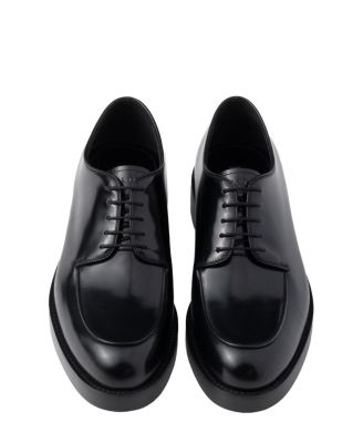  Men's Brushed Leather Derby Shoes