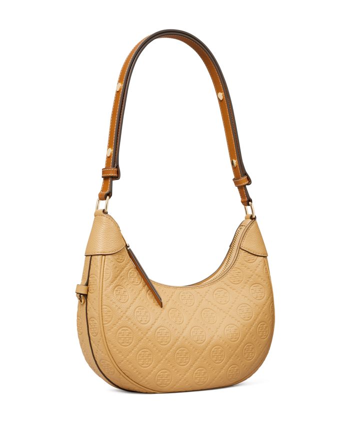 T Monogram Crescent Bag