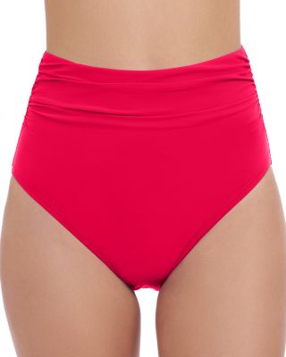 Shirred High Waist Bikini Bottom