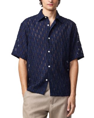 NN07 - Freddy Relaxed Fit Jacquard Short Sleeve Shirt