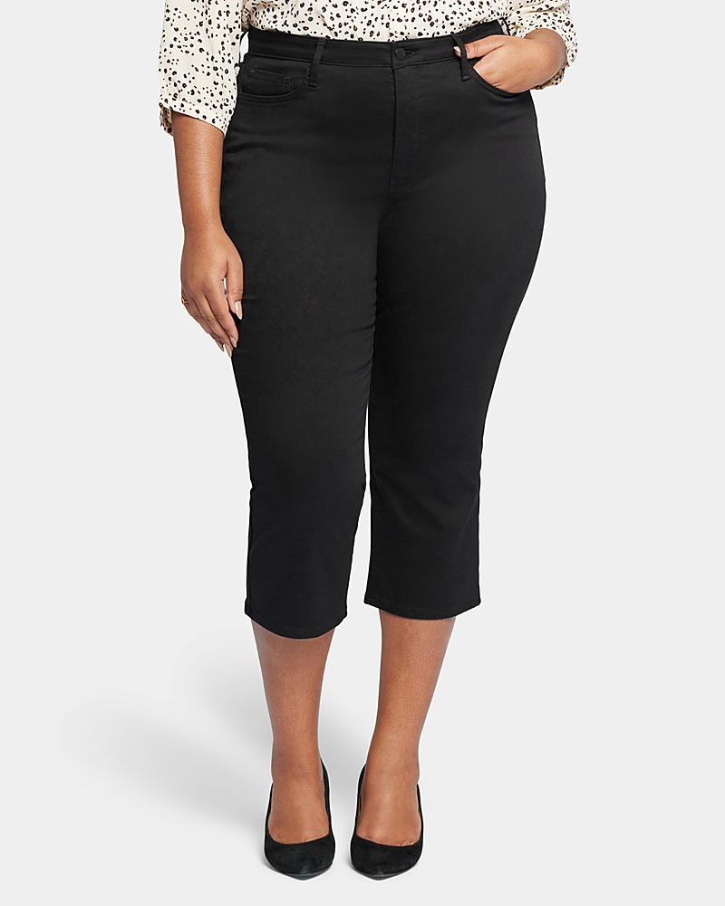 NYDJ PLUS JONI HIGH RISE RELAXED CAPRI JEANS