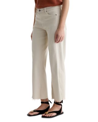 Saige Wide Leg Crop Jeans in Opal Stone