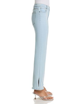 The Icon High Rise Flared Jeans in Feather Raw After