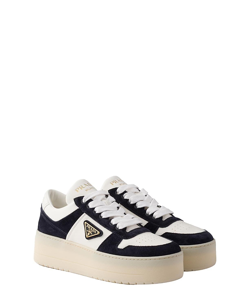 Prada Platform Sneakers In Black