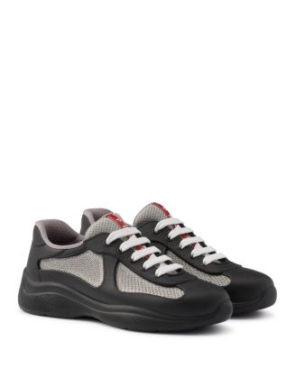 Prada Women's America's Cup Soft Rubber and Bike Fabric Sneakers