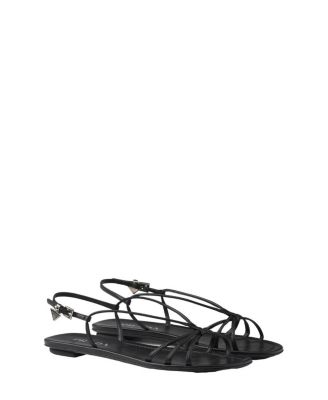 Prada - Women's Flat Leather Sandals