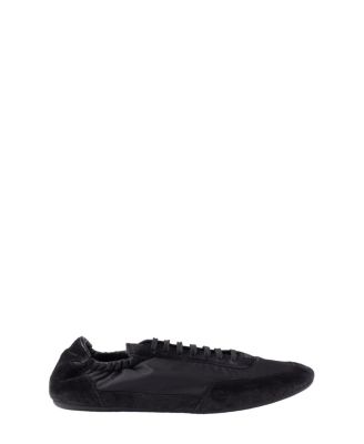 Prada Men's Collapse Re-Nylon and Suede Elasticized Sneakers