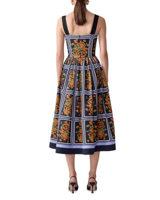 Printed Midi Dress