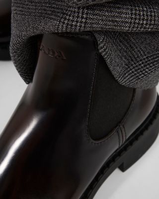 Men's Brushed Leather Chelsea Boots
