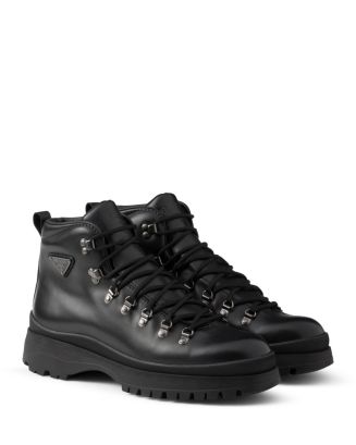 Prada Men's Brixxen Leather Booties | Bloomingdale's Men