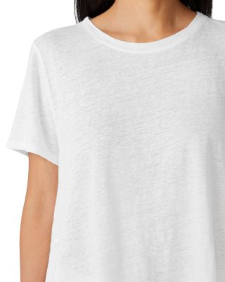 Linen Crewneck Short Sleeve Tee