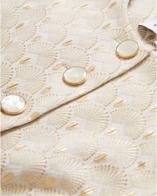 Lois Metallic Embroidered Vest