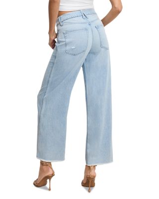 Weightless Good Skate Wide Cropped Jeans in Indigo959